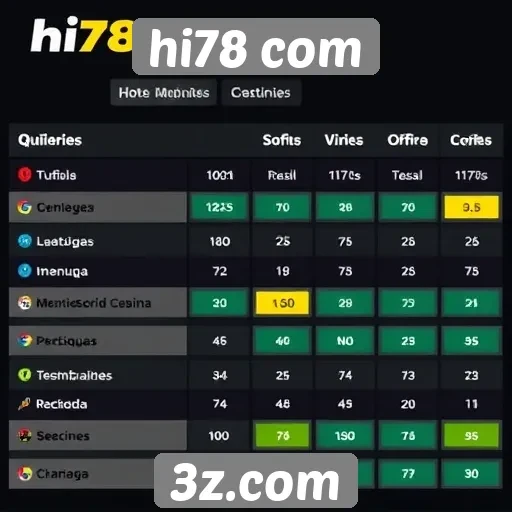 Comparação entre hi78 com e outros sites de jogos